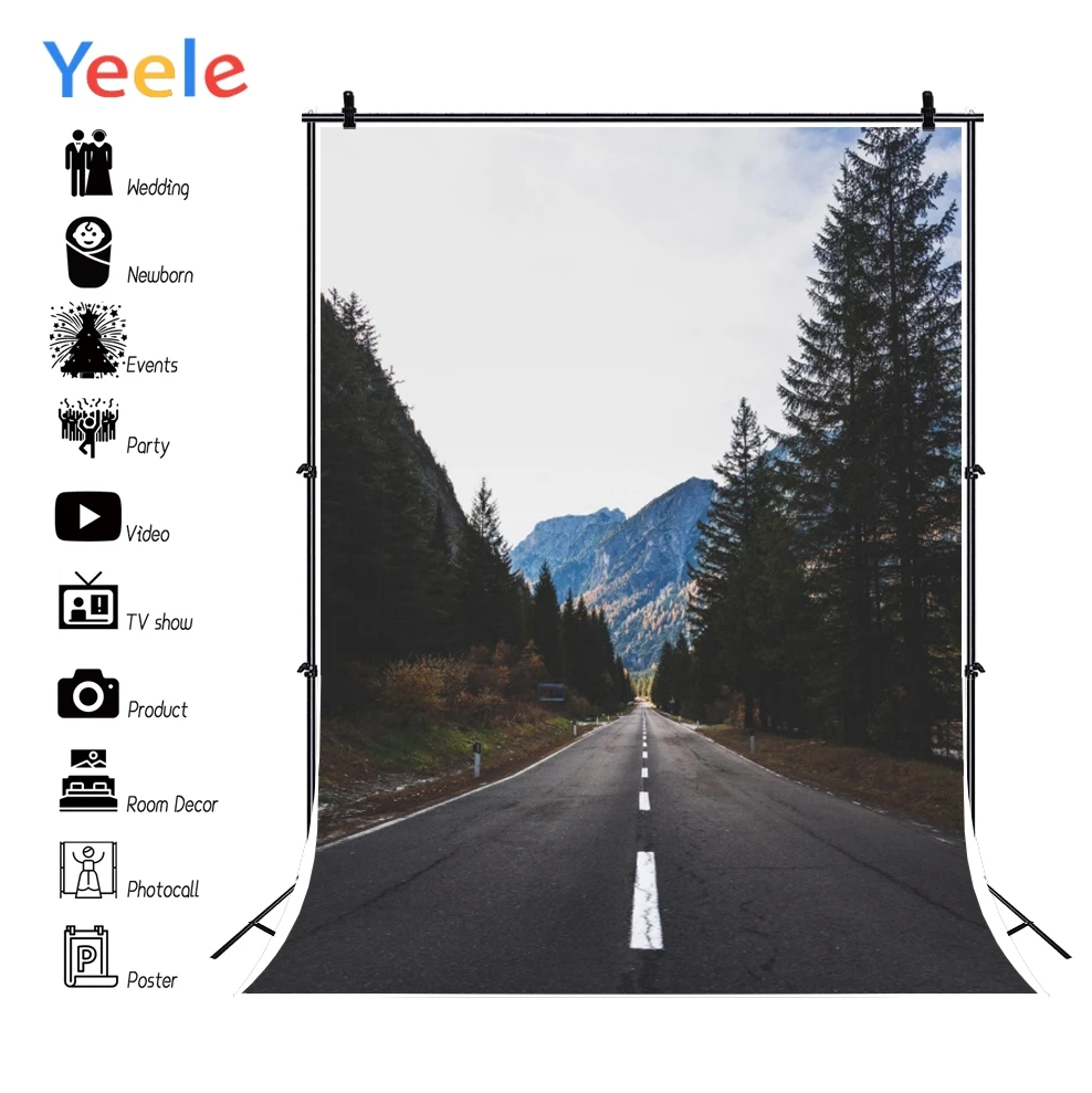 Yeele лес горы фотографии фоны шоссе дорога комната украшения декорации