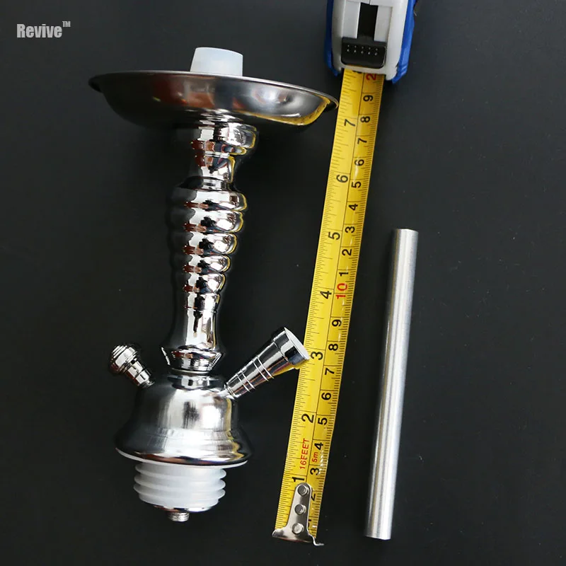 Revive наргиле кальян стебель металла chicha курительная трубка комплект адаптер 1 шланговый соединитель nargile кальян аксессуары 03