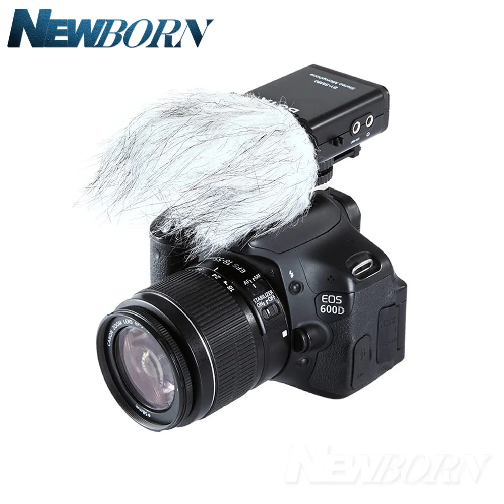 BOYA BY-SM80 двунаправленный стерео видео микрофон с лобовым стеклом для Canon Nikon Pentax DSLR камеры видеокамеры