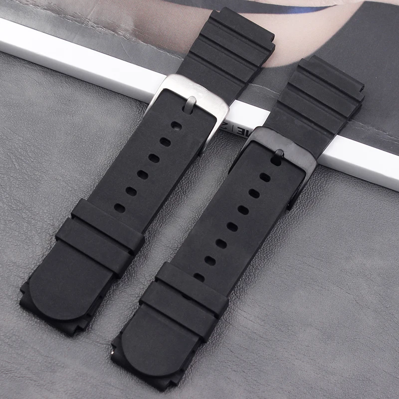 Silicone strap male 21mm for Luminos 3000 3001 3100 3900 ladies sports waterproof natural rubber strap buckle watch accessories