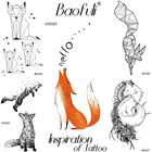 Временная татуировка Baofuli, черная переводная татуировка для детей