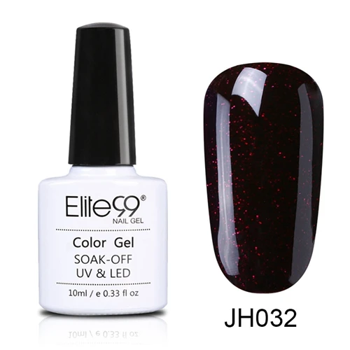 JH032 Elite99 10 мл долговечный Гель-лак для ногтей винно-красная серия УФ-гель для ногтей впитывающийся модный цветной дизайн ногтей маникюрный гель - Цвет: JH032