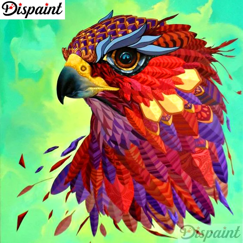 

Dispaint Full Square/Round Drill 5D DIY Diamond Painting "Color eagle scenery" Embroidery Cross Stitch 3D Home Decor Gift A10267