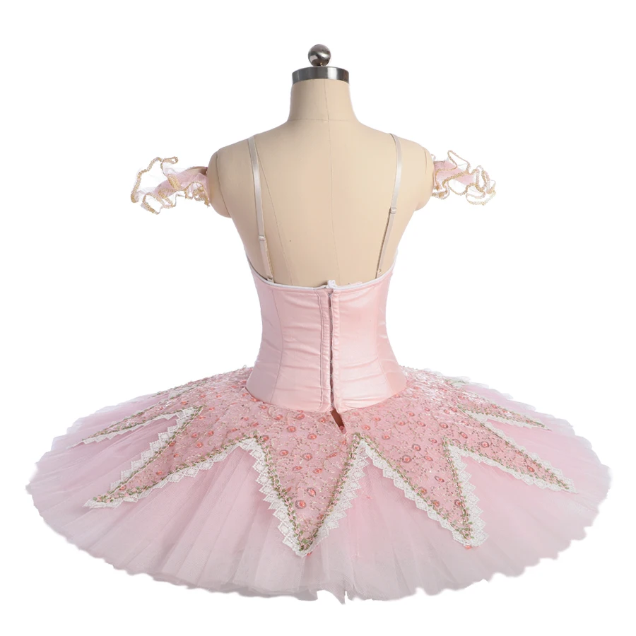 FLTOTURE спальный Красота танцевальные костюмы девушки кружева розовый юбка пачка