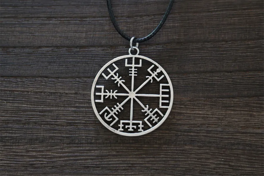 1 шт. Викинг один символ скандинавских руник кулон ожерелье руны викингов Vegvisir подвеска с компасом