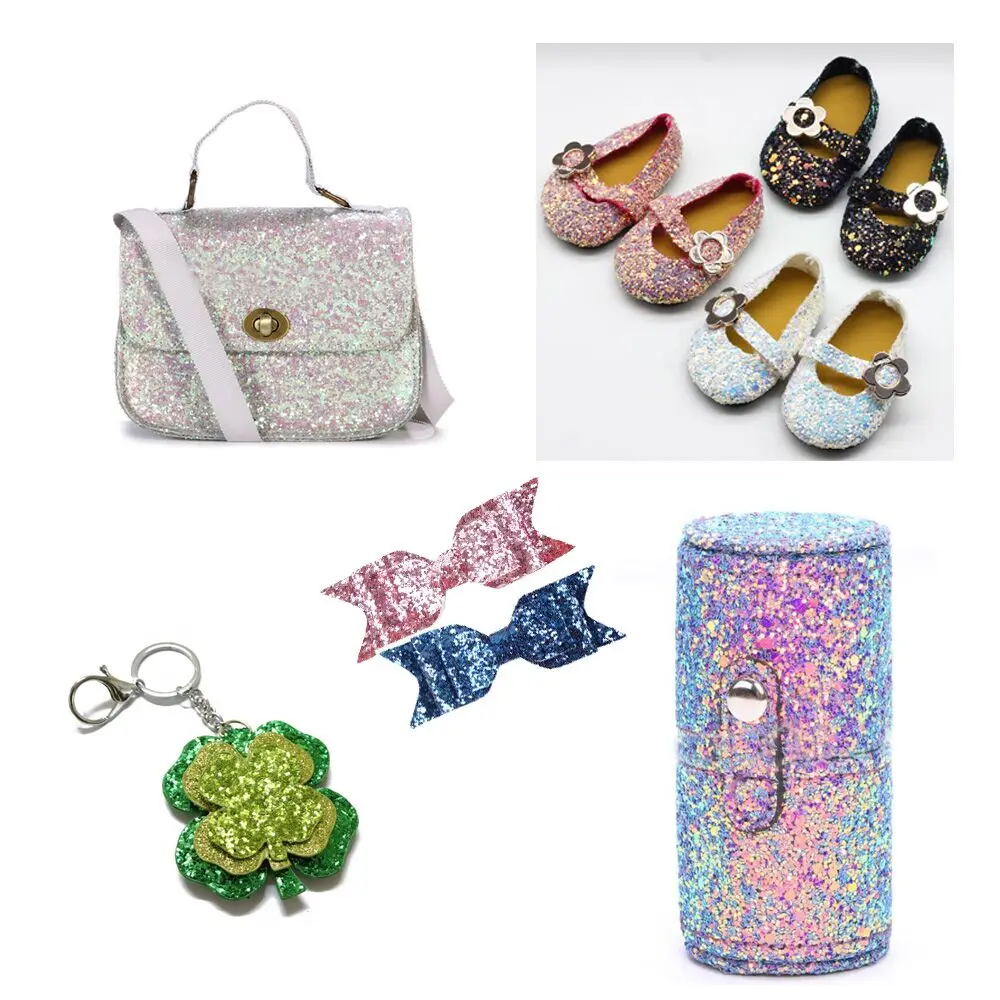 

2 Yards 3"(75mm) Chunky Glitter Ribbon Rainbow Sequin Wholesale Tape DIY Hairbows Gift Packaging Handmade Material Accessories