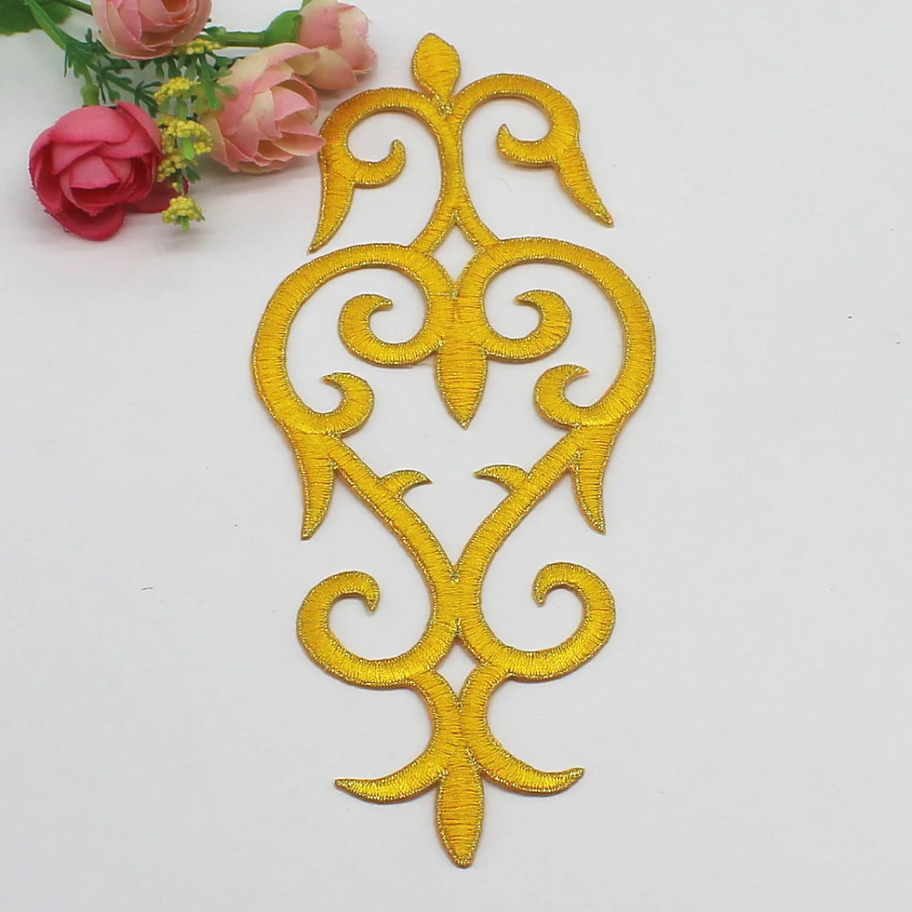 1 шт. кружевная нашивка с вышивкой 22-9 5 см