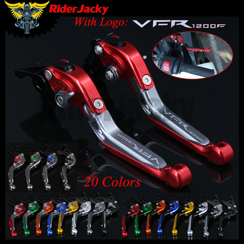 

Рычаги тормозной муфты RiderJacky «VFR1200F» для мотоцикла с ЧПУ для Honda VFR1200/F 2010-2014 2013, регулируемые выдвижные складные