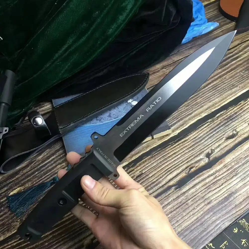Mengoing 7Cr13Mov Steel Military Utility Knfie Outdoor Survival Fixed Blade Knife With ABS Sheath