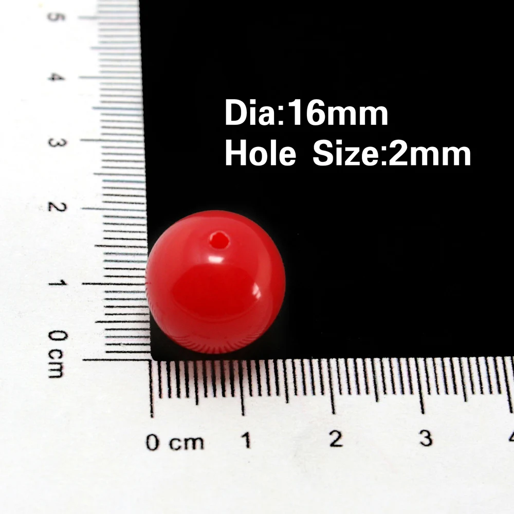 NiceBeads 16 мм акриловые бусины 20 шт./лот модные красивые свободные неоновые DIY