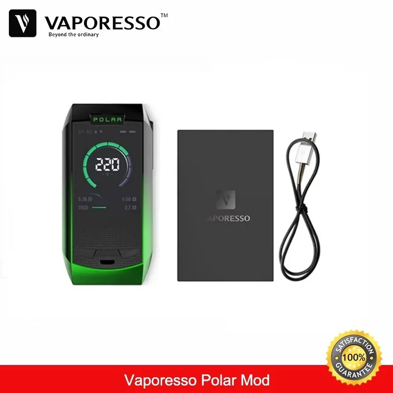 Vaporesso Polar 220 Вт TC коробка мод Vape подходит для каскадных детских SE Танк Vaper 18650 Eletronic