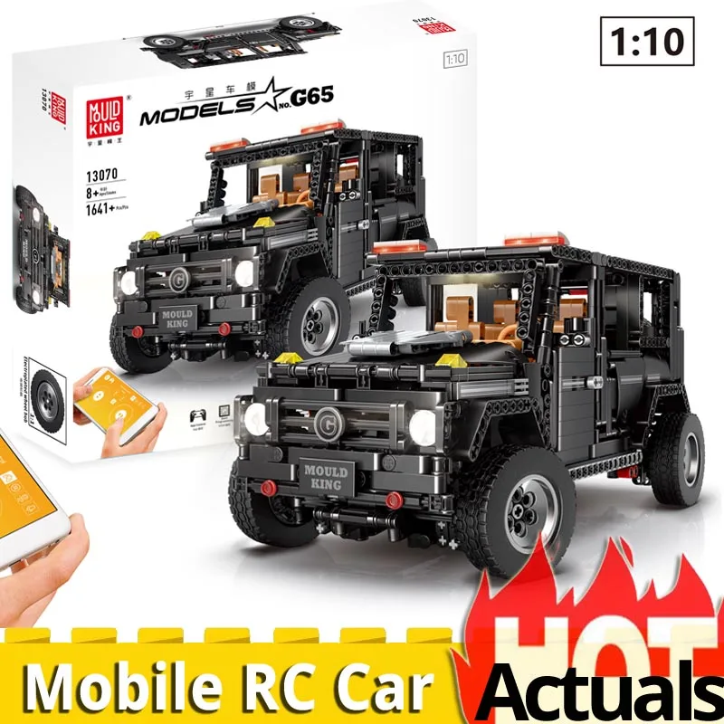 APP Technic RC моторы автомобильные наборы 13070 совместимые legoinglys Technik SUV G5500 AWD вагон