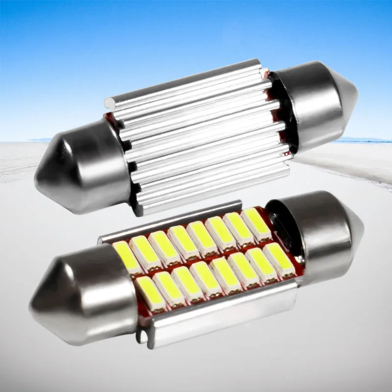 Новый 36 мм C5W DE3021 6418 супер яркий 16 SMD 4014 светодиодный CANBUS без ошибок автомобильный
