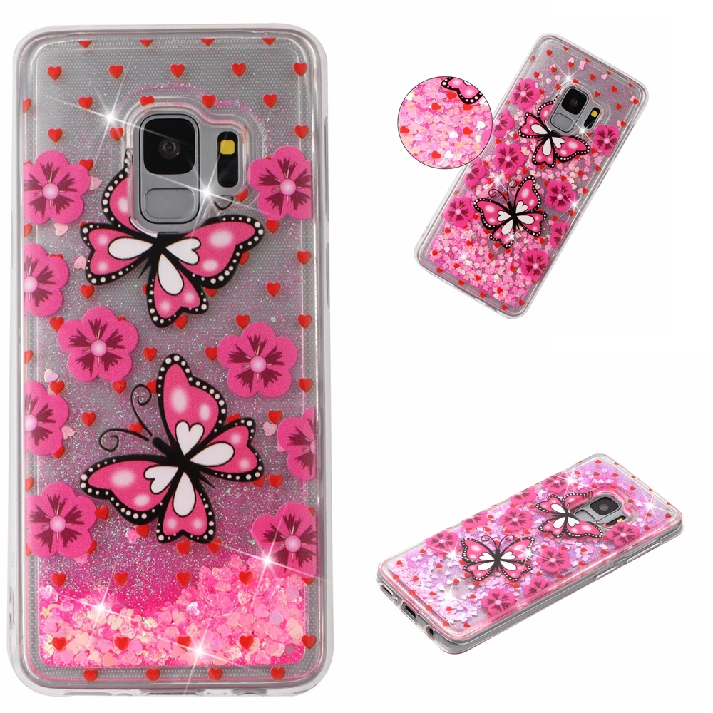 For Samsung Galaxy S9 S 9 SM-G960F/DS SM-G960F Dynamic Liquid Quicksand Cover SM G960F/DS G960F G960W G960N G960U Bling Cases | Мобильные