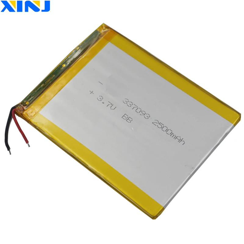 XINJ 3 7 V 2500mAh литий полимерный аккумулятор 337093 для PSP GPS TV видеоплеера пластина PDA MID