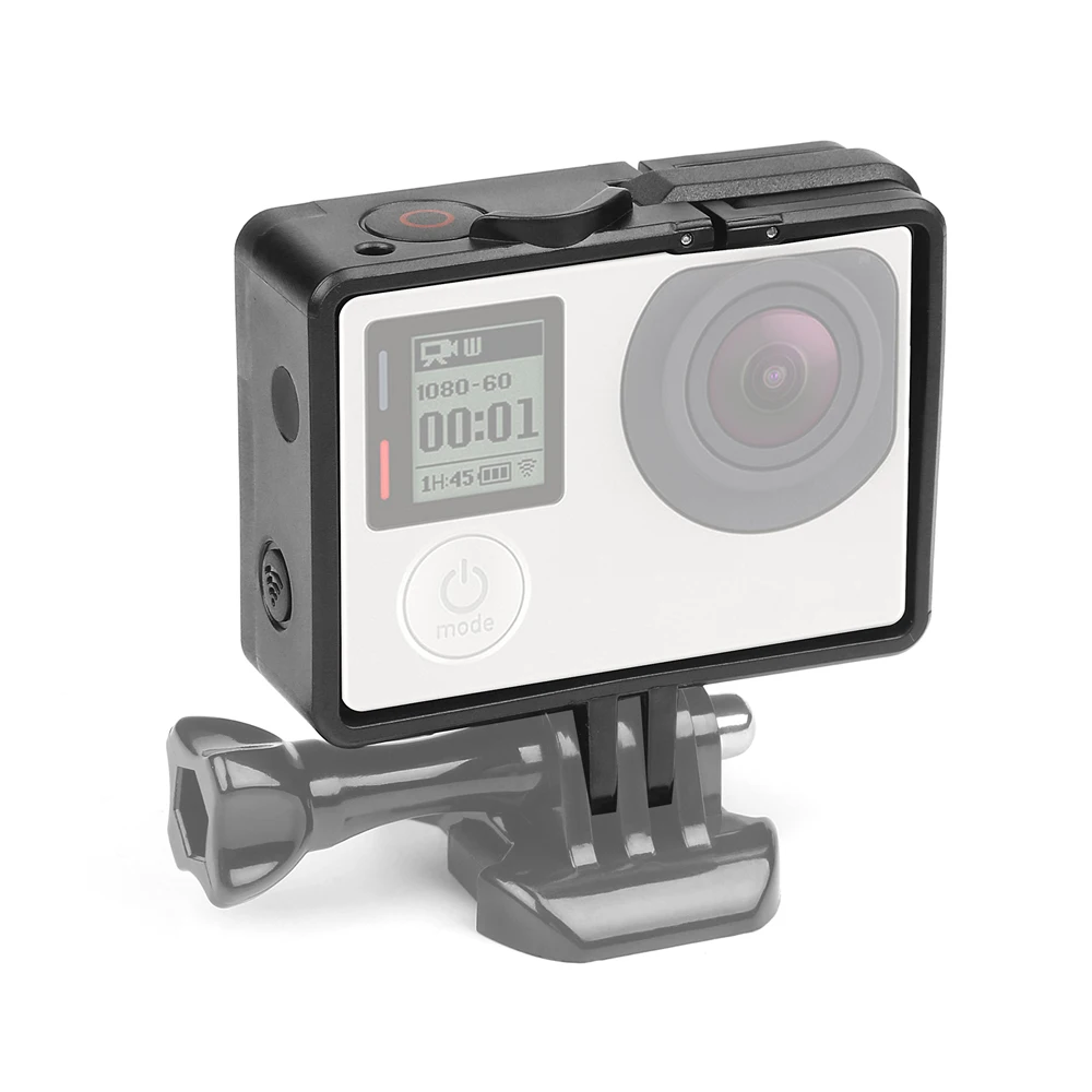 Стандартный чехол с рамкой для Gopro Hero 4 3 + черный серебристый защитный экшн-камеры