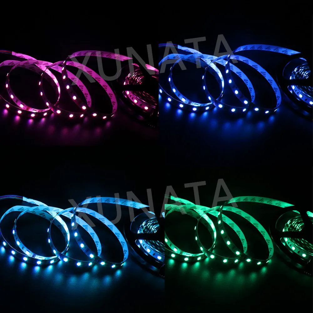 5050 RGB светодиодный светильник 12 В/24 В 60 Светодиодный s/m водонепроницаемый IP65 5050 белый/теплый белый/RGB гибкая лента светодиодный светильник 5 м/лот