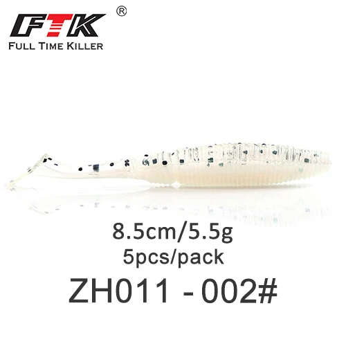 5pcs-ZH011-002 Приманка для рыбалки от ftk 70 мм/75 мм/85 мм/100 мм воблеры Shad Карп мягкие приманки для рыбалки Swimbaits силиконовые джиг искусственные приманки - Цвет: 5pcs-ZH011-002