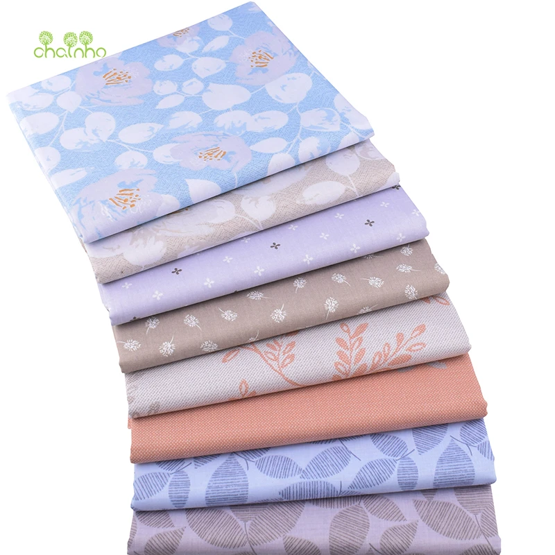 Chainho однотонная серия набивная саржевая хлопковая ткань Лоскутная Ткань сделай