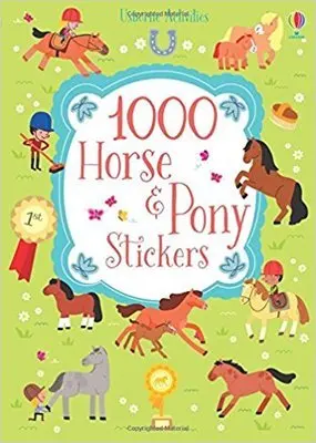 1000 шт детские наклейки на коробки/Детские 29*21 см Многоразовые динозавры/лето/лошадь/крутые наклейки книги для DIY Развивающие игрушки - Цвет: horse