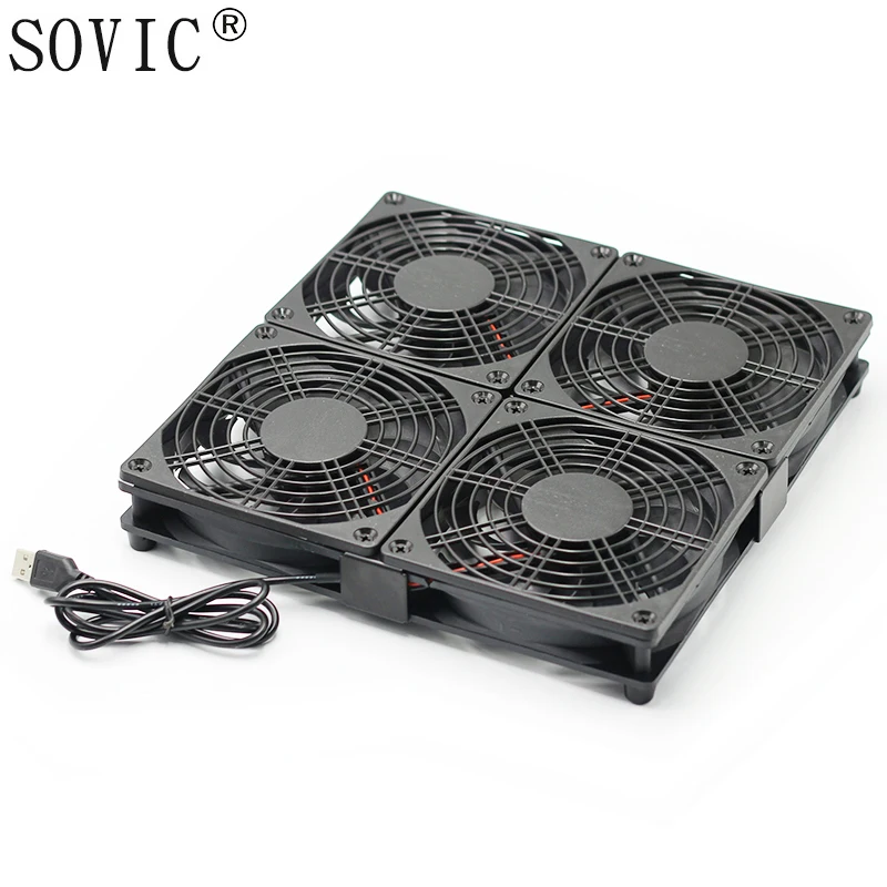 

Wireless Router Radiator bracket Frame Set-Top TV Box Switch Network support Paper Notebook Computer stands cooler 5V USB fan