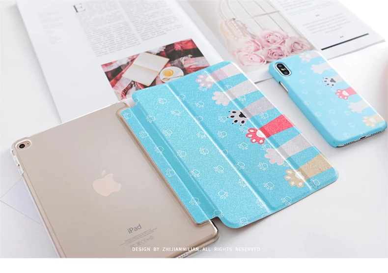 Cat Чехол-книжка на магнитной застежке Чехол для iPad Pro 9,7 воздуха 10,5 12,9 10,2 7th мини на возраст 1, 2, 3, 4, 5, планшет чехол для нового iPad 9,7