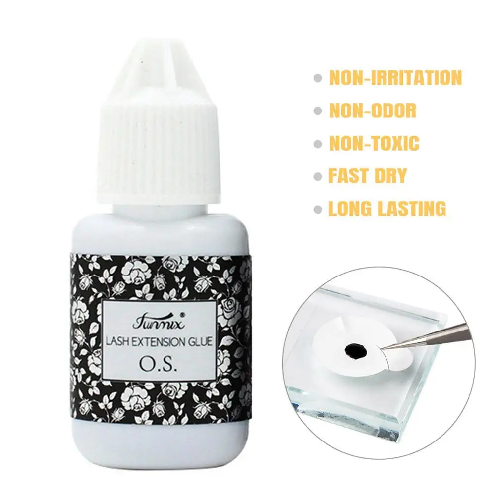 10 мл клей для наращивания ресниц с низким запахом 1 2 секунды быстросохнущий