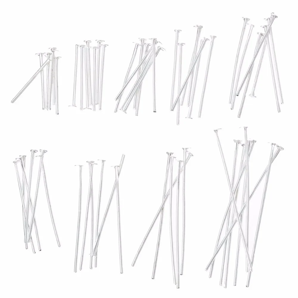 800pcs Head Pins Jewelry Finding Beads Needle for Making Findings Gold Silve Bronze 14/20/26/30/35/40mm | Украшения и аксессуары
