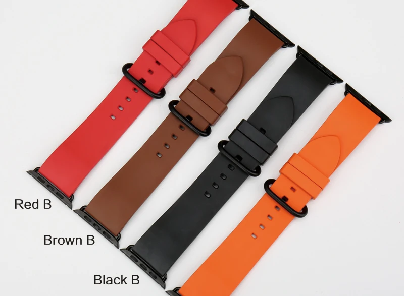 MAIKES Roes аксессуары для красных часов Apple Watch Band 44 мм 40 мм спортивный мягкий резиновый ремешок для часов для Apple Watch Band 42 мм 38 мм