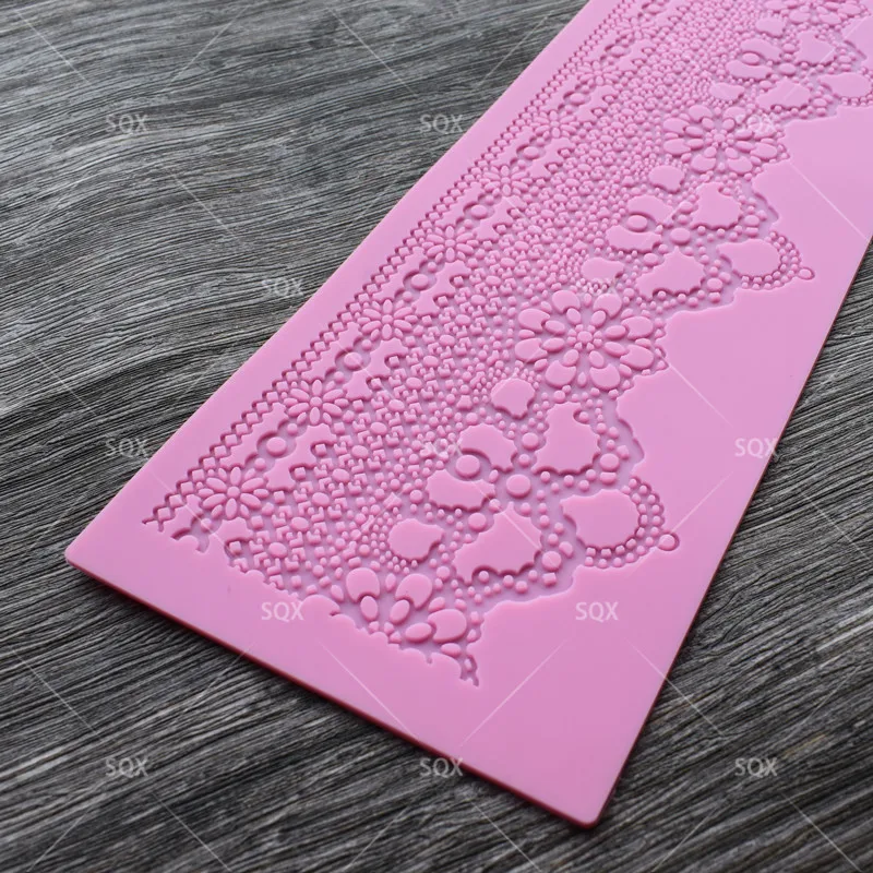 Цветочные сетчатые трафареты для торта кружевной коврик помадки свадебного