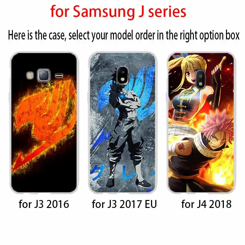 Телефон для Samsung Galaxy J6 J4 Plus J8 J3 J7 2018 J5 j7 2017 2016 j6 Prime Чехол Аниме Манга Сказочный