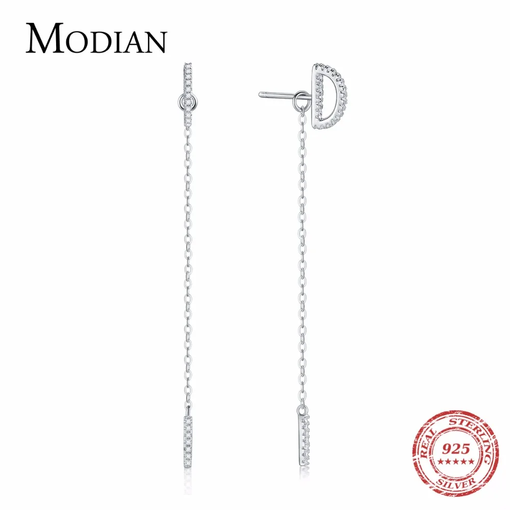

MODIAN Hot Sale Genuine 925 Sterling Silver Lovely Wedding Jewelry Stud Earrings for Women Fine Jewelry Gift Bijoux