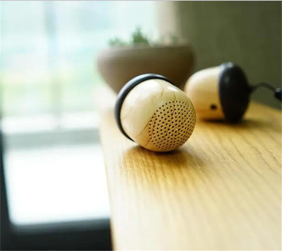 2 Вт USB древесины Bluetooth Динамик мобильный телефон открытый шишка Портативный мини