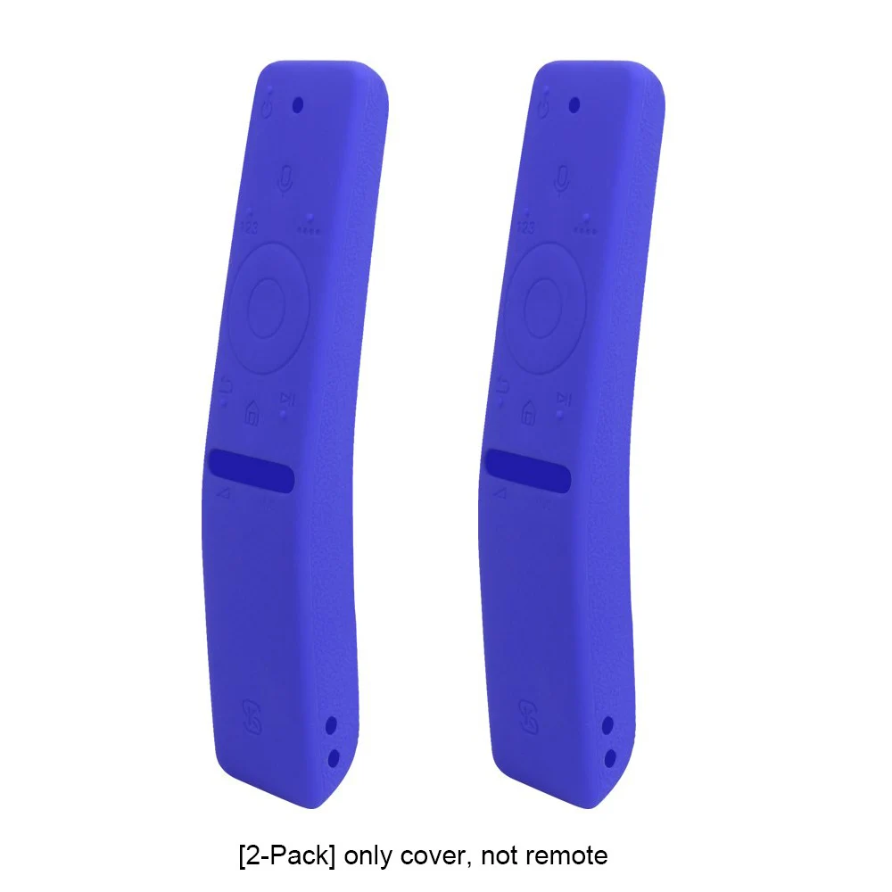 Чехол с пультом дистанционного управления для samsung bluetooth smart tv BN59-01241A 01242A 01260A 01259E 01266A SIKAI, полностью защитные силиконовые чехлы - Цвет: 2-pack blue
