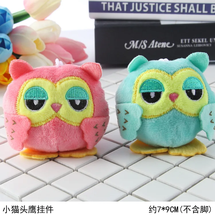 

Plush Stuffed animal owl TOY ,Plush Keychains owl 9 cm key chain toys , small Pendant dolls , Wedding Party toys for children