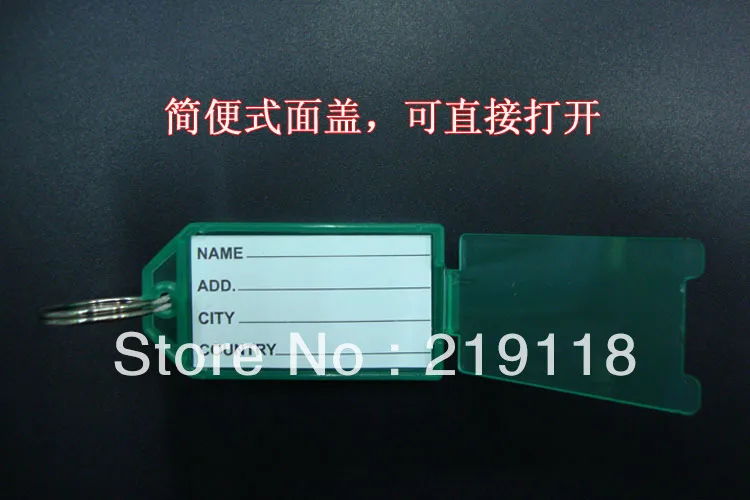 100 шт. пустые пластиковые прямоугольные брелки багажная бирка вставные брелоки с
