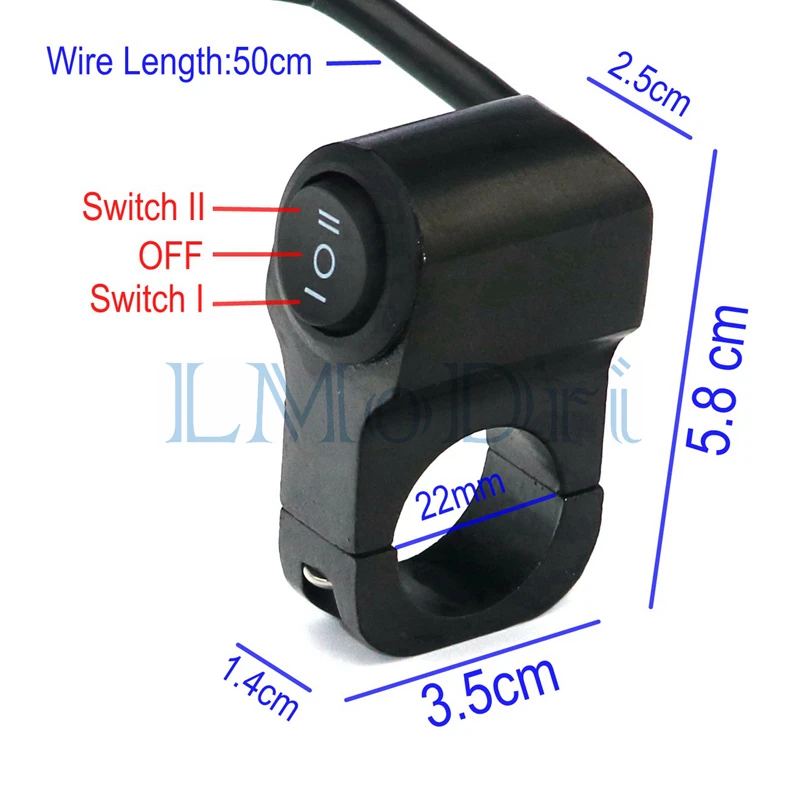 LMODRI мотоциклетный переключатель для модификации фар мопедов велосипедов