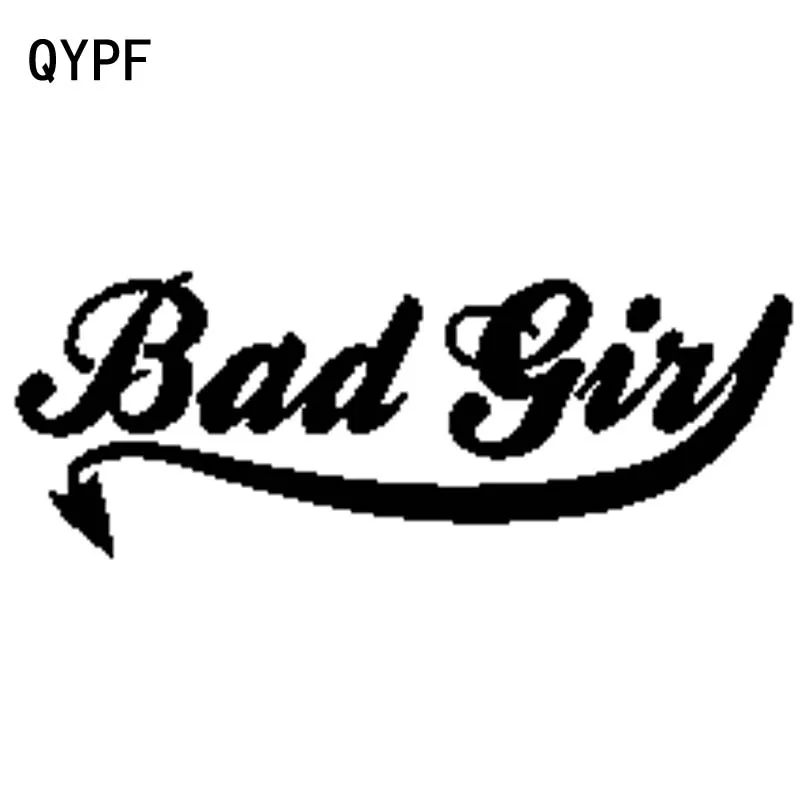 QYPF 16 5 см * 6 BAD GIRL забавная Новинка Шутка автомобильный бампер Виниловая Наклейка