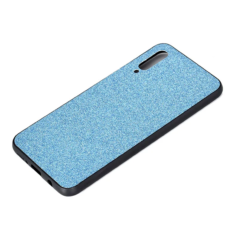 Samsung A50 -blue Девушка любовь Пластиковый Блестящий силиконовый чехол телефона Samsung galaxy a50 чехлы блестками глиттер спине чехла бампер гелакси гэлакси самсунг a50 case cover - Цвет: Samsung A50 -blue
