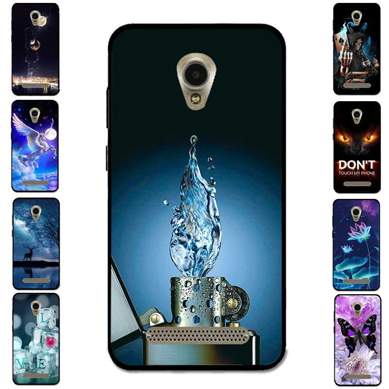 Чехол для Prestigio Wize YA3 PSP3416 Don't Touch My phone Animal Gold Eyes чехол Y3 PSP3406DUO|Бамперы| |