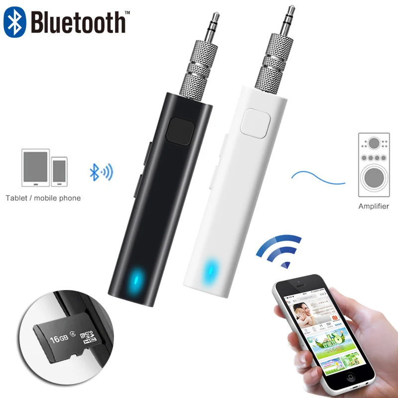 Мини Bluetooth Aux аудио приемник передатчик 3 5 мм разъем авто автомобильный комплект