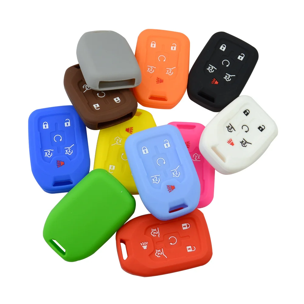 Новый Стайлинг 6 кнопок мягкий силиконовый чехол для автомобильного ключа Chevrolet