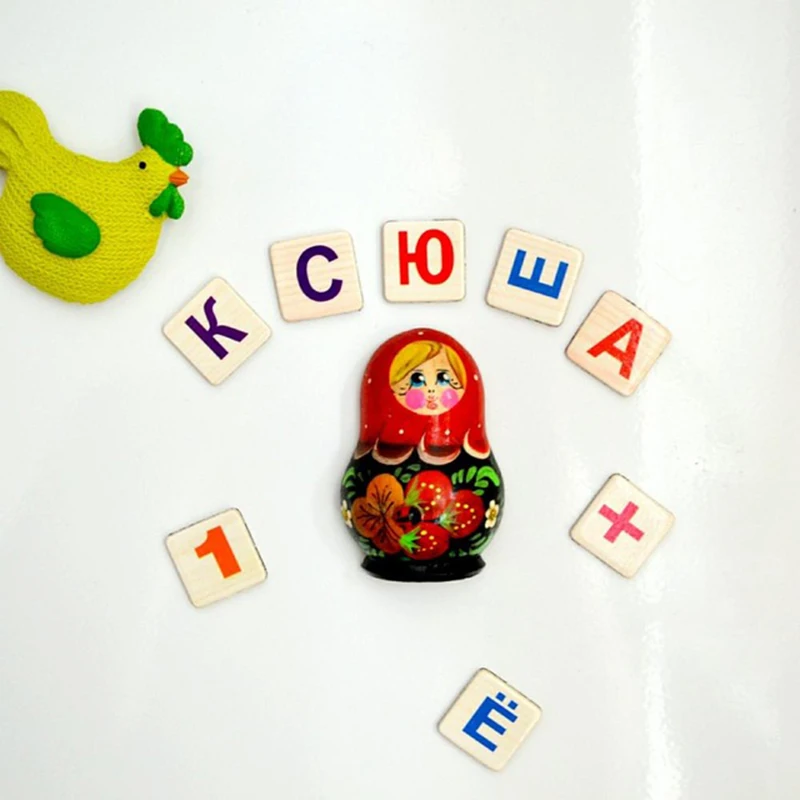 Детские деревянные магнитные английские/русские Игрушки для раннего обучения, головоломка с цифрами, математический Цифровой алфавит, 26 букв, детская головоломка
