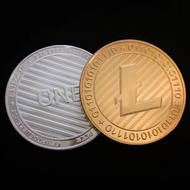Новинка 2019 коллекционные монеты LTC виртуальная цифровая Биткоин тисненая