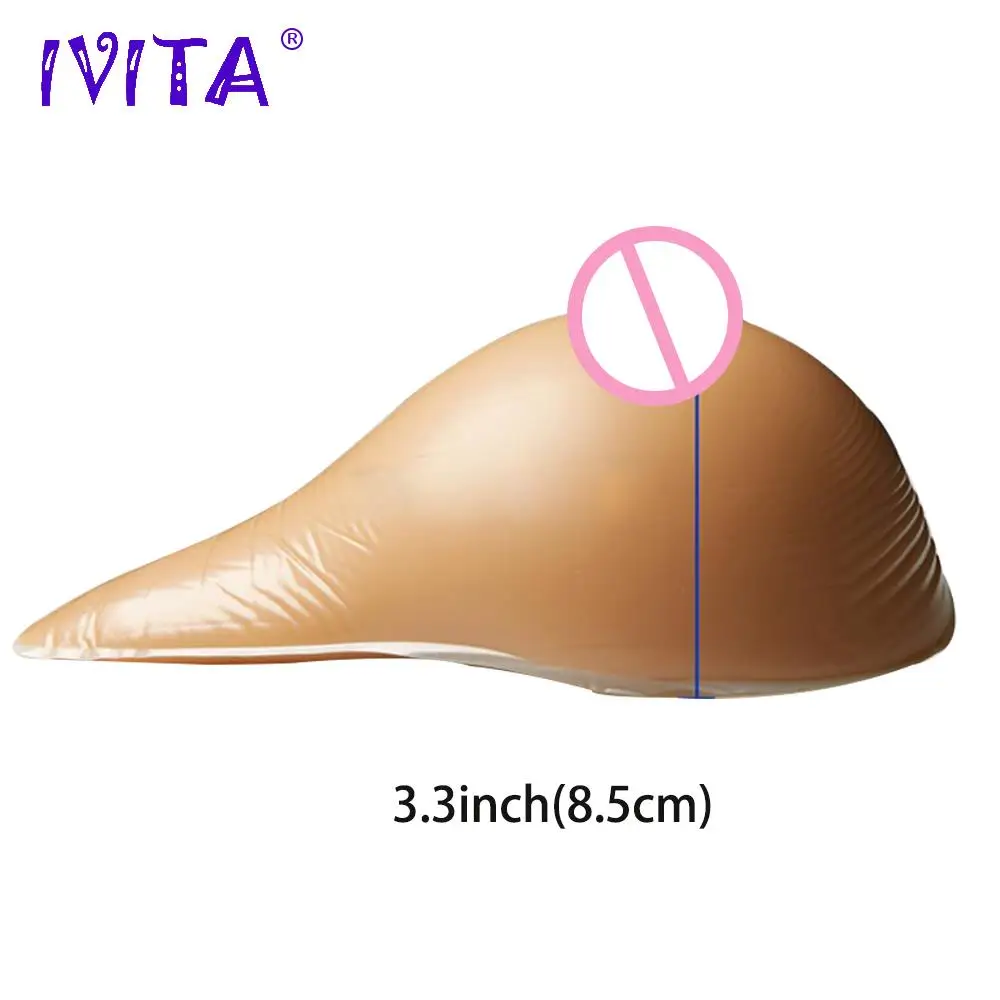 IVITA 1800 г спиральные реалистичные силиконовые искусственные формы груди для