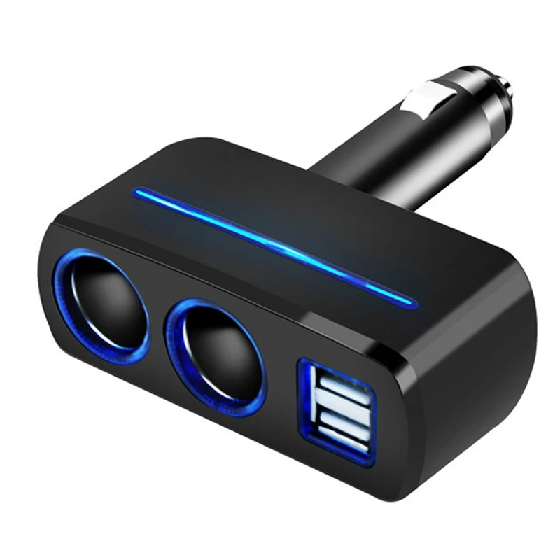 Универсальный двойной автомобильный USB Разветвитель 12 в 24 2 1 а/1 А 80 Вт|Зажигалка| |