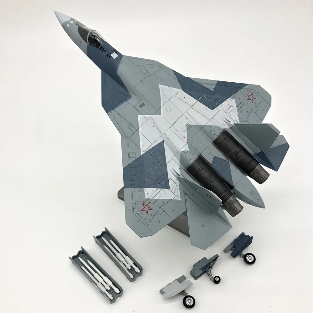 1:72 Масштаб Модель Su57 T50 сплав Материал самолет военная модель хобби Бесплатная