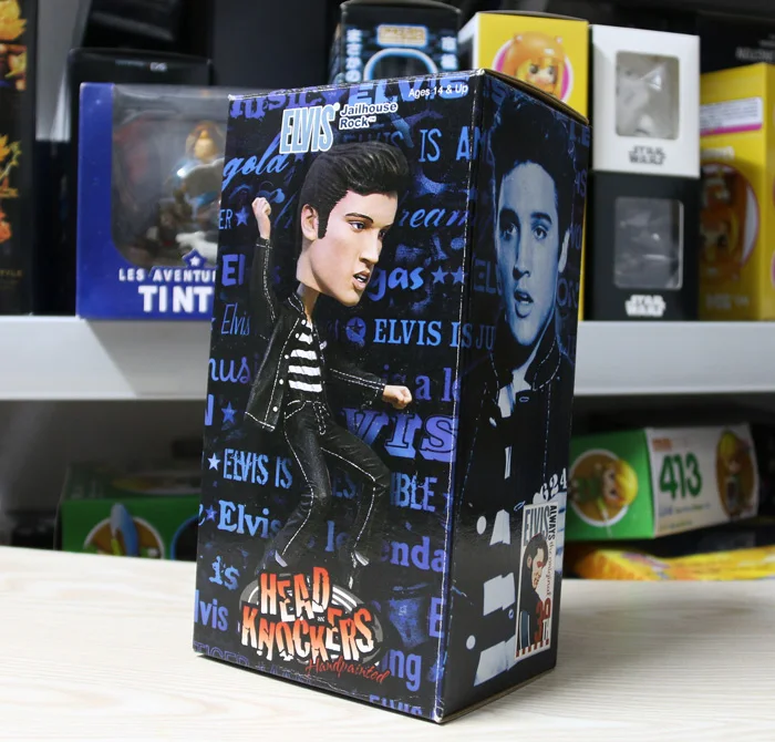 NECA Head Knockers король камня Jailhouse Rock и 1957 год в золоте 2 Ver. 8 дюймов фигурка с качающейся
