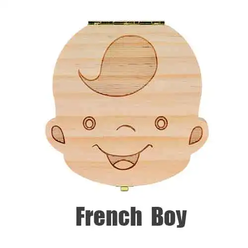 French boy Детская коробка для зубов, Португалия, голландский органайзер, коробки для хранения, органайзер для молочных зубов, деревянная коробка для хранения, альбом для зубов, сувенир, коробка для хранения - Цвет: French boy