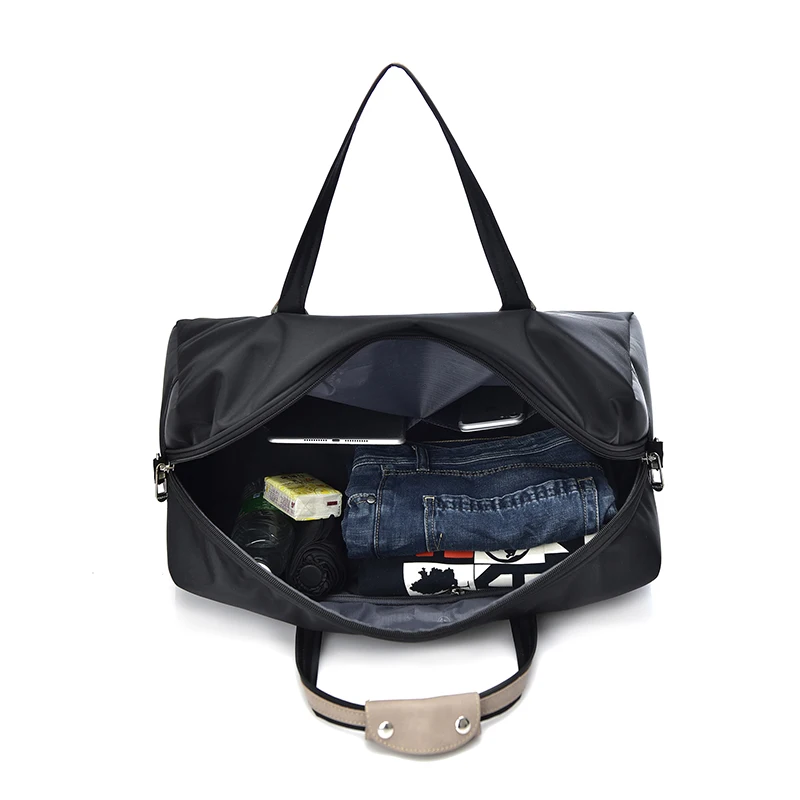 Модная нейлоновая сумка для путешествий женская кожаная большая повседневная